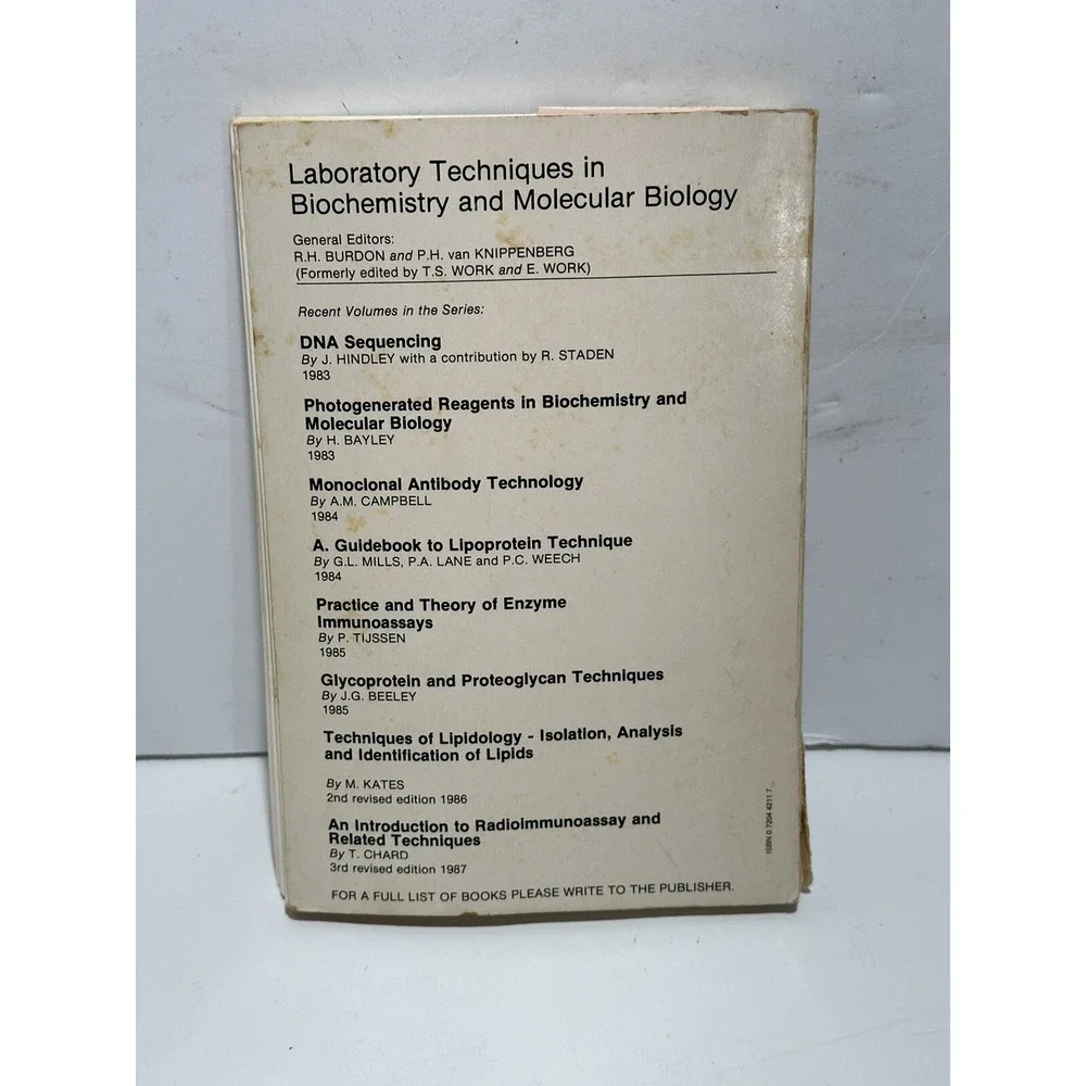 Chemical Modification of Proteins Methods Procedures Lab Techniques elsevier bio